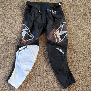Kids Black and White Riding Pants